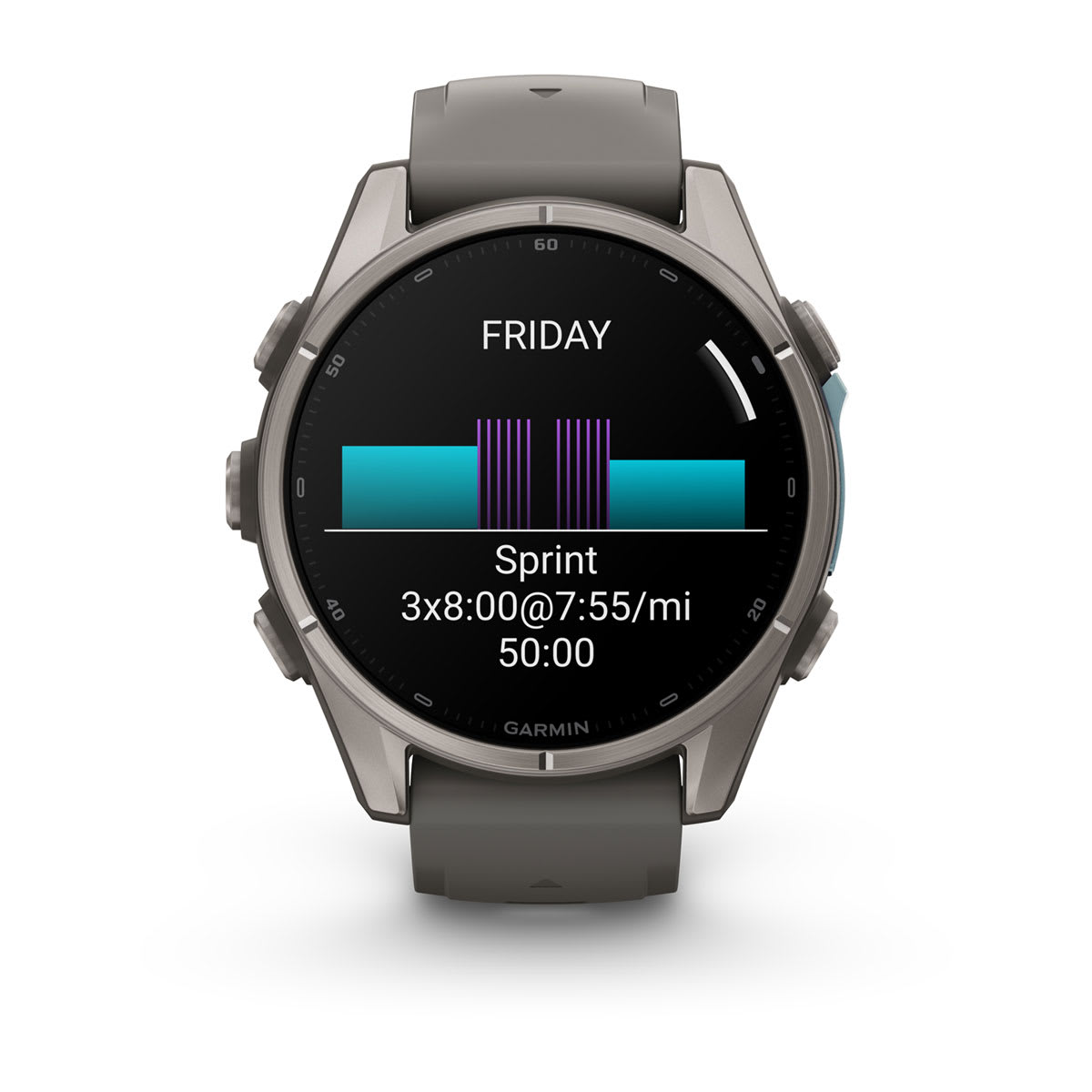 Спортивные часы Garmin fenix 9, 43 мм, Титан, цвет: галечный серый (Pebble Gray)