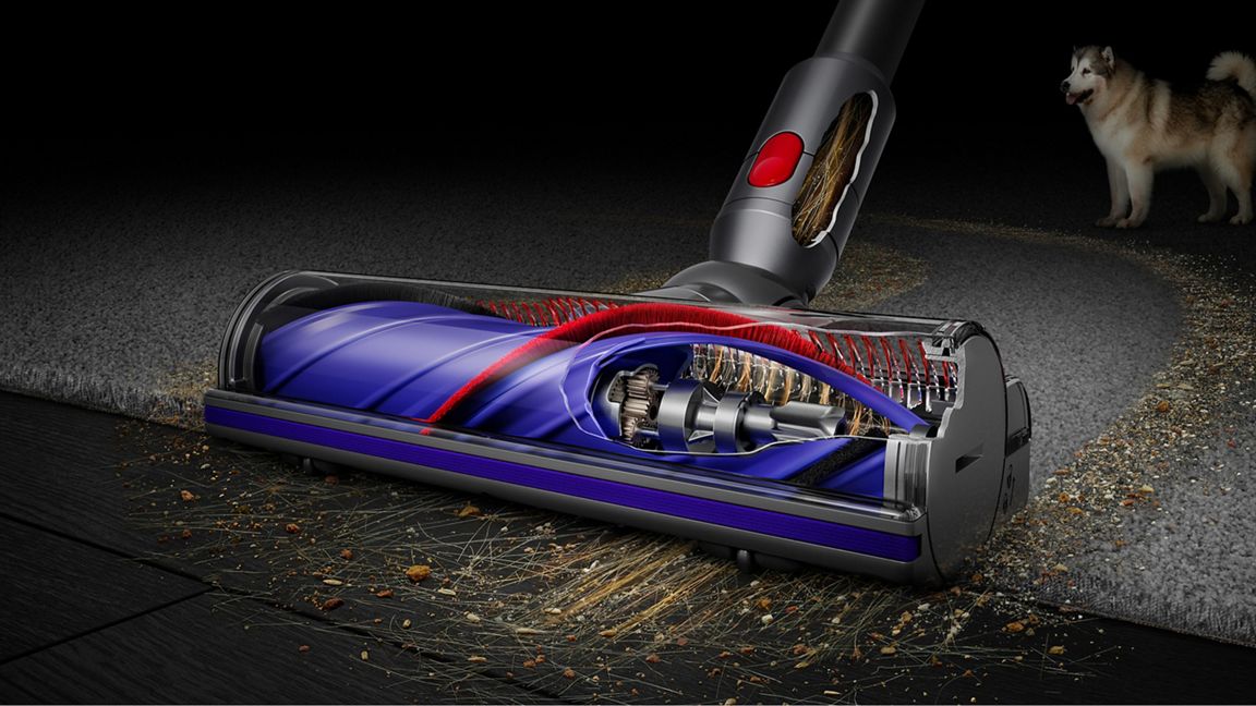 Вертикальный пылесос Dyson V12s Detect Slim Submarine, Жёлтый/Никель (Yellow/Nickel)