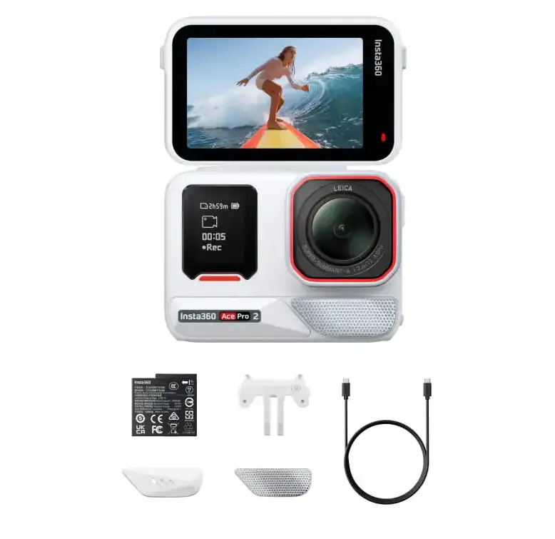 Экшн-камера Insta360 Ace Pro 2, Белая (Arctic White)