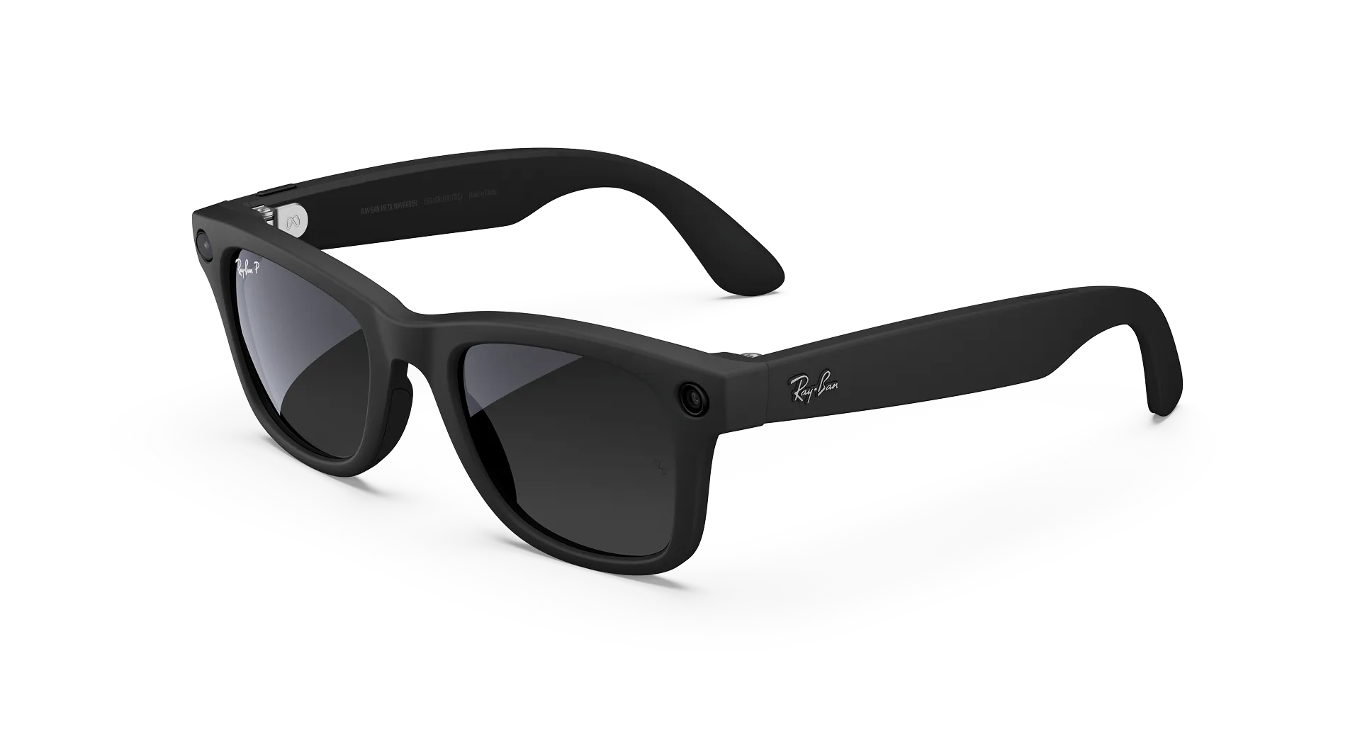 Умные очки Ray-Ban Meta Wayfarer RW4008 (Gen 1), Матовый чёрный/ Полярный градиент графит (601/ST3), 53 (L)