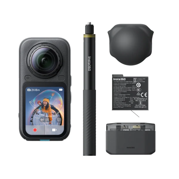 Экшн-камера Insta360 X6 Essentials Bundle, Черная (Midnight Black)
