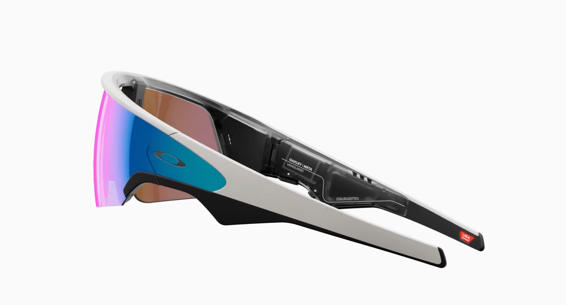 Умные очки Oakley Meta Vanguard, Белая оправа, сапфировые линзы (white/sapphire)