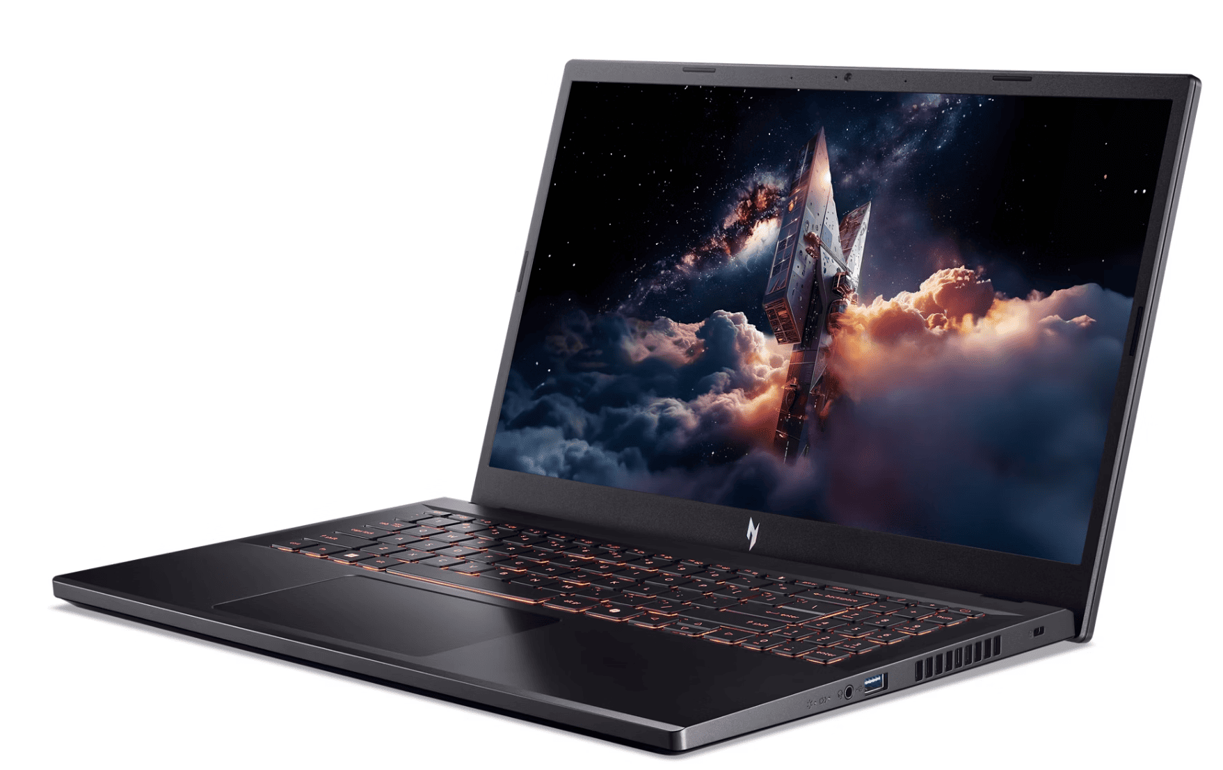Игровой ноутбук Acer Nitro V 15 (Intel i9, 32 ГБ, 1 ТБ, RTX 5060, 165 Гц, Win 11) Черный