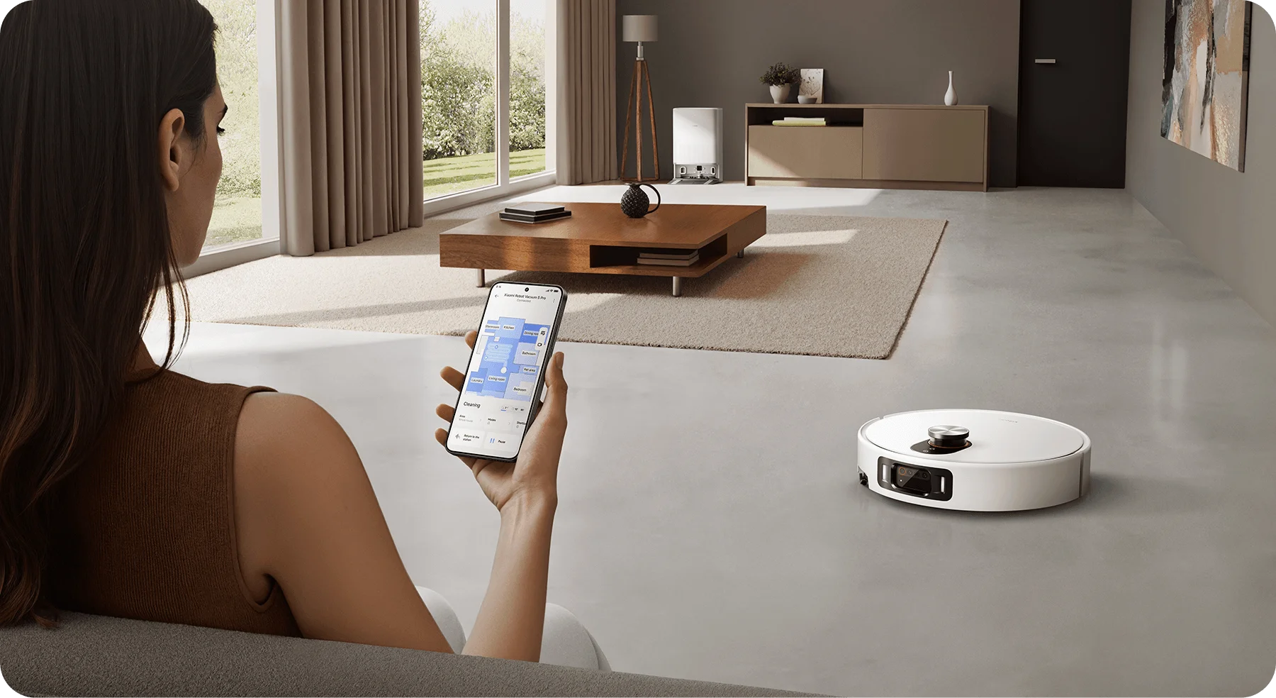 Робот-пылесос Xiaomi Robot Vacuum 5 Pro, Белый