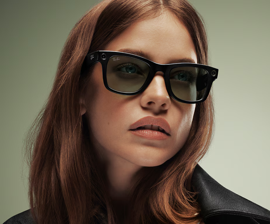 Умные очки Ray-Ban Meta Wayfarer RW4012 (Gen 2), Глянцевый чёрный/ Tranz Графит зелёный (601/1M53), 53 (L)