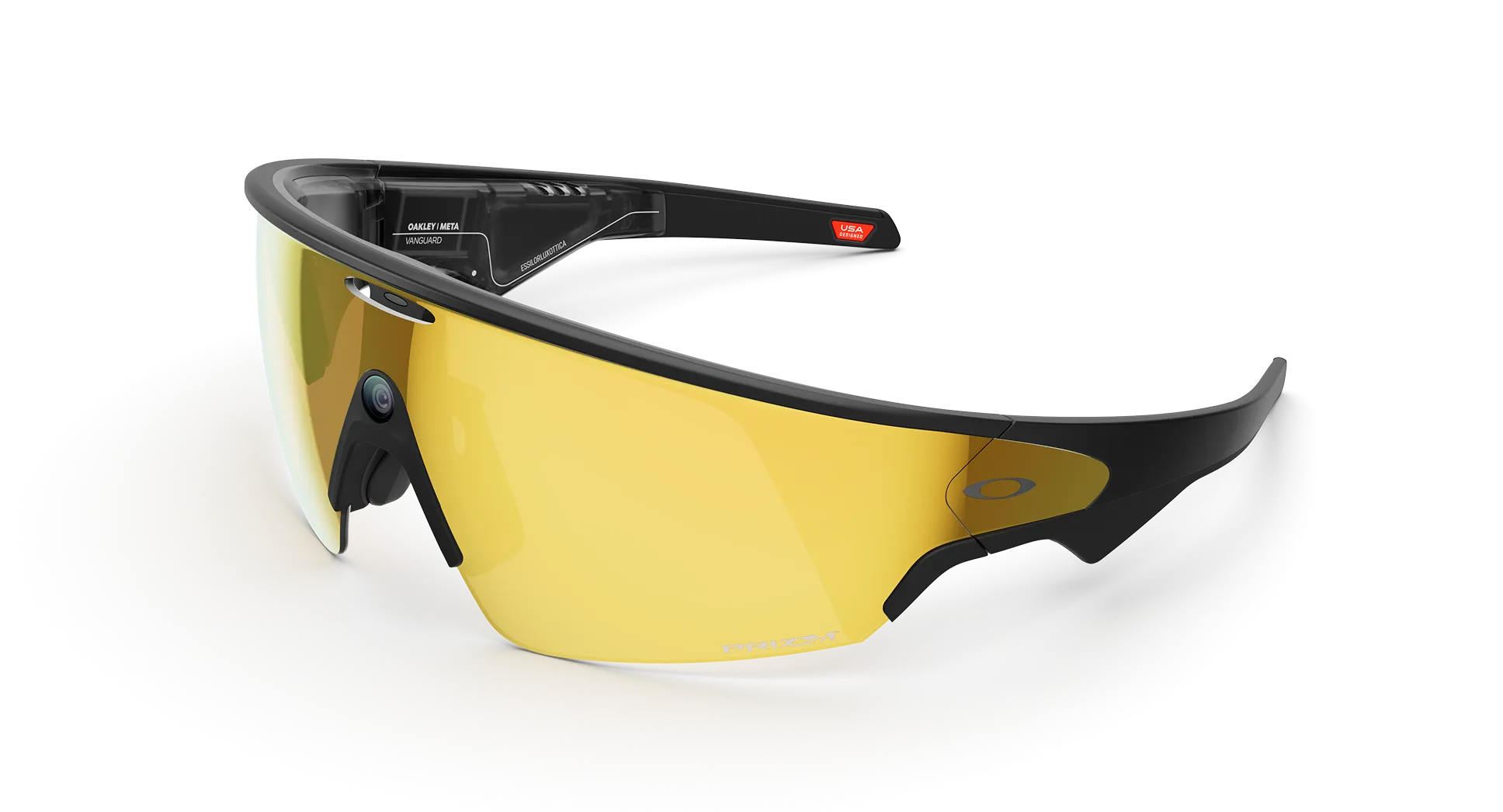 Умные очки Oakley Meta Vanguard, Черная оправа, желтые линзы (black/24K)