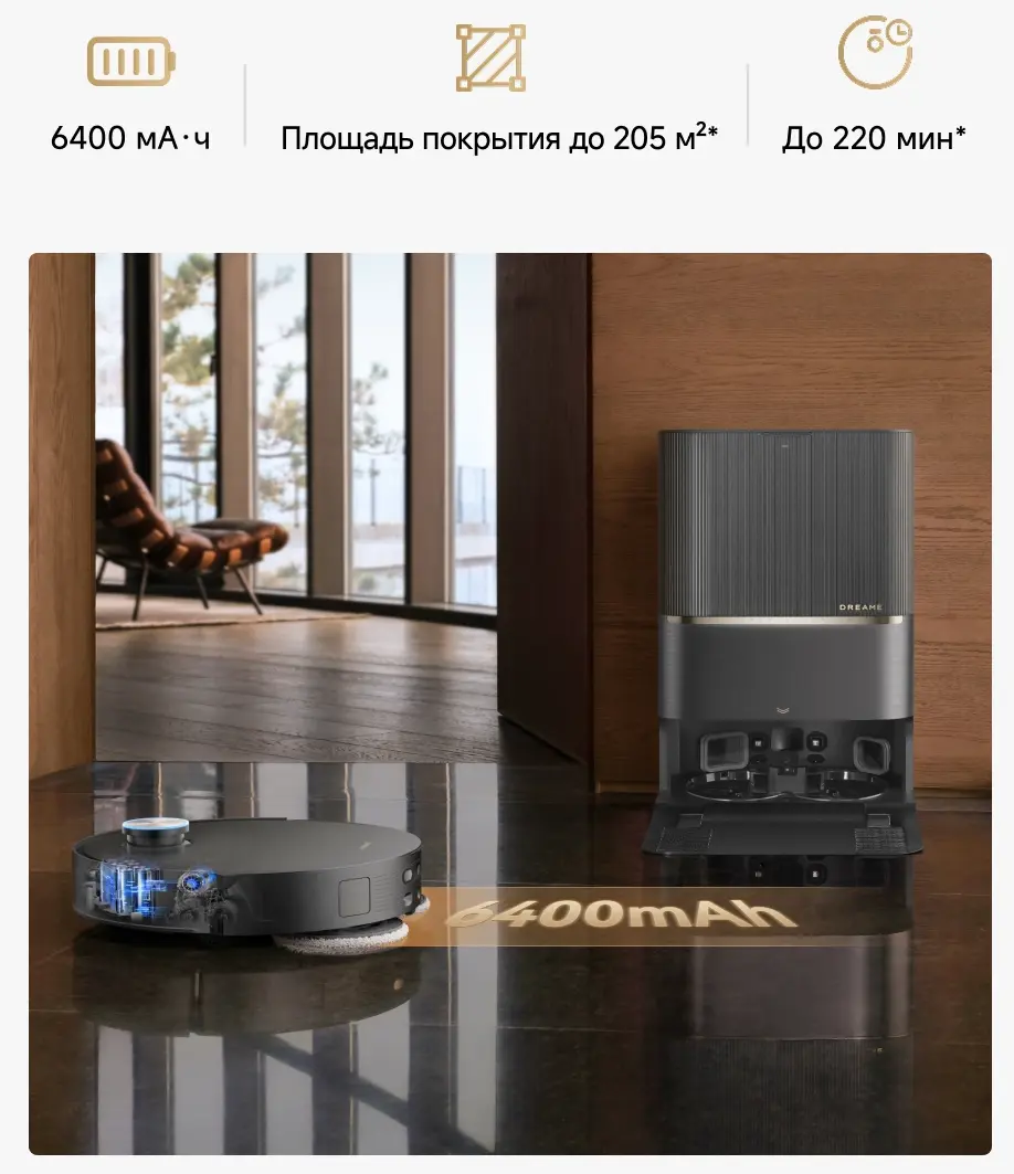 Робот-пылесос Dreame L60 Pro Ultra, Черный