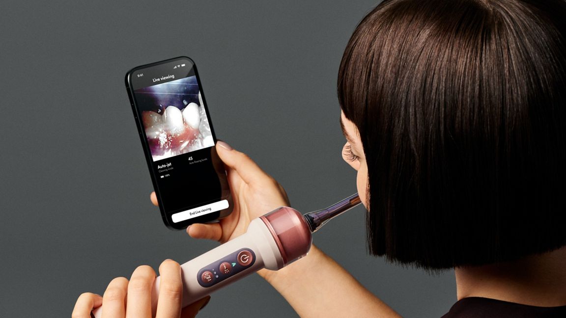 Электрическая зубная щётка Dyson CameraJet, Керамический ультра-синий (Ceramic Ultra Blue)