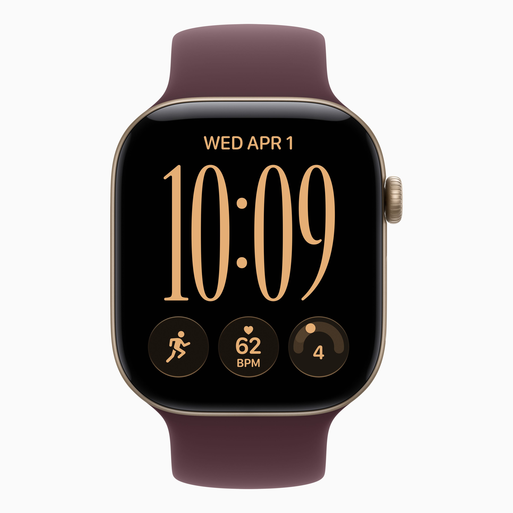 Смарт-часы Apple Watch Series 12 (2026) 46 мм, корпус алюминий (Aluminum), цвет: светло-золотистый (Light Gold)