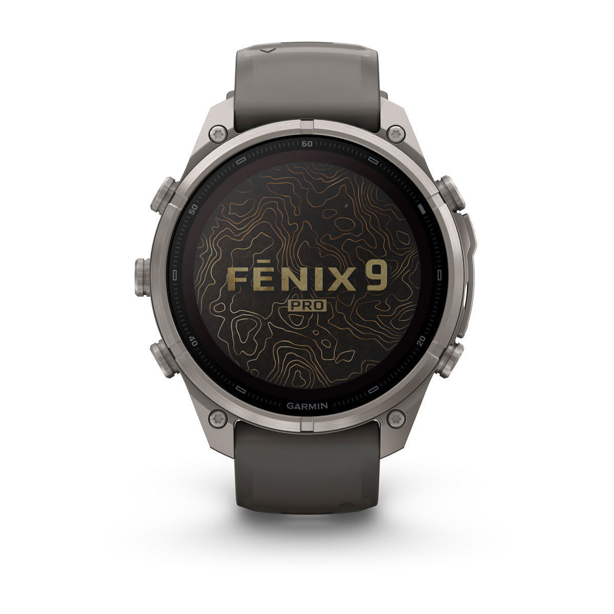 Спортивные часы Garmin fenix 9 Pro - Solar inReach, 47 мм, LTE, Титан, цвет: галечный серый (Pebble Gray)