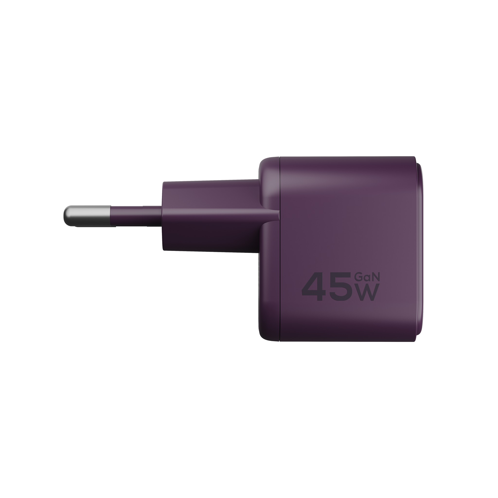 Компактное сетевое зарядное устройство Magssory Nano 45W GaN, Бургунди