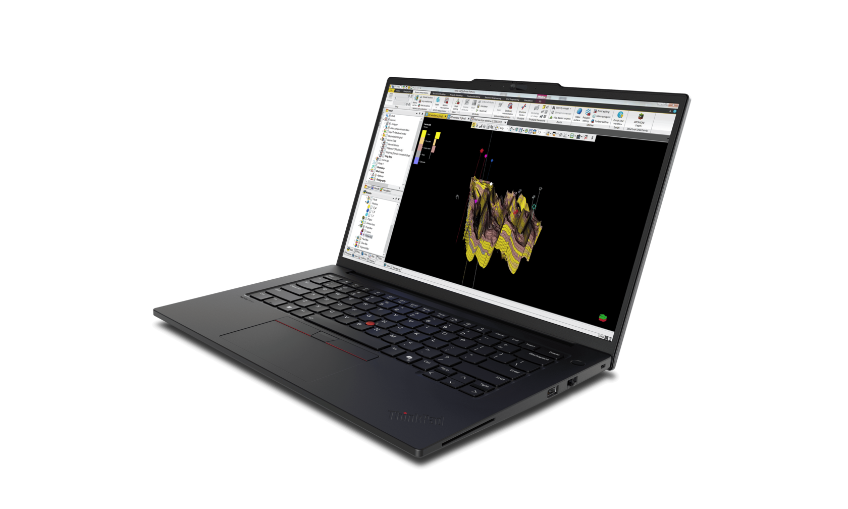 Ноутбук Lenovo ThinkPad P14s Gen 6 (Ryzen AI 7 PRO, 64 ГБ, 1 ТБ, OLED Touch 120 Гц, Win 11 Pro) Черный