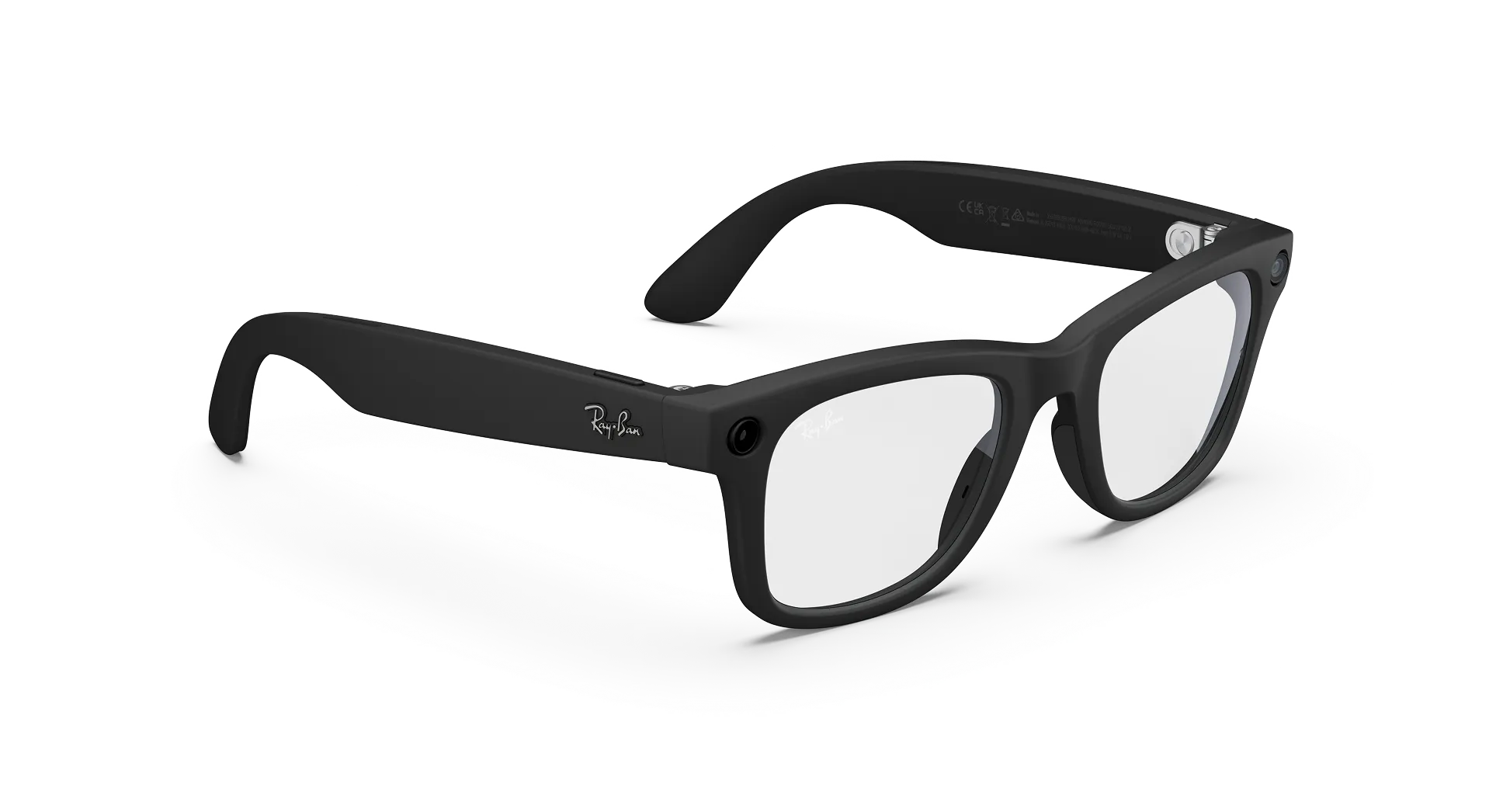 Умные очки Ray-Ban Meta Wayfarer RW4012 (Gen 2), Матовый чёрный/ Прозрачный (601/SSB50), 50 (M)