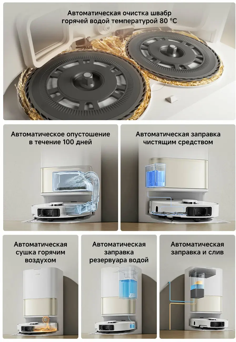 Робот-пылесос Dreame L50 Ultra CE, Черный
