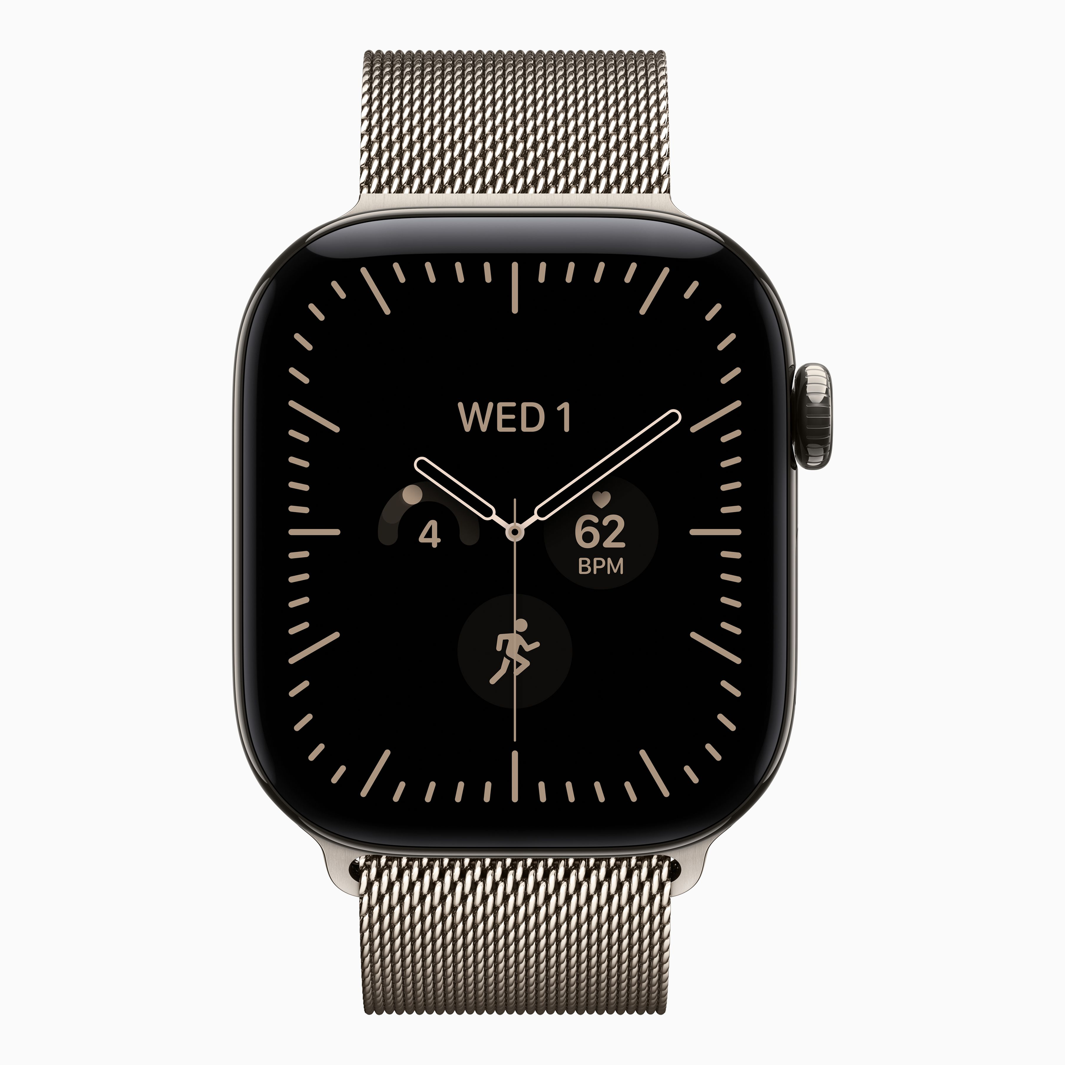 Смарт-часы Apple Watch Series 12 (2026) 42 мм, корпус титан (Titanium), цвет: натуральный (Natural)