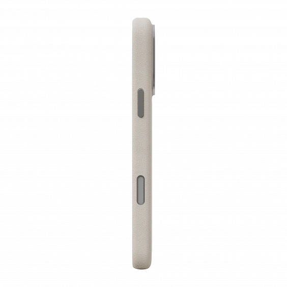 Чехол Magssory Eco Leather для iPhone 17 Pro Max, экокожа, бежевый (Ivory)
