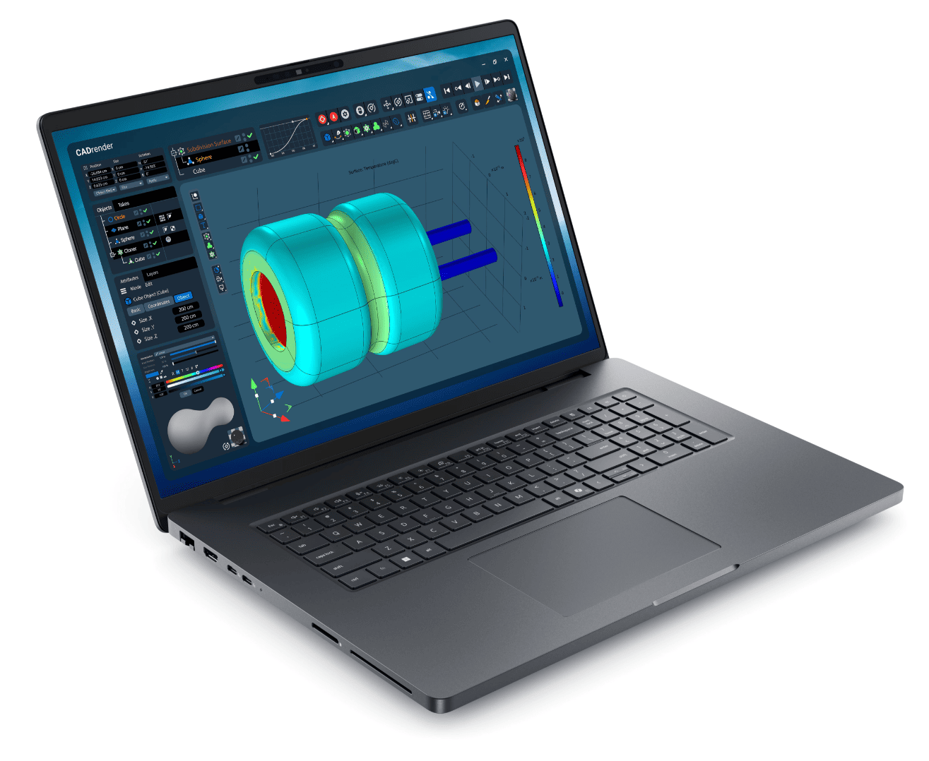 Ноутбук Dell Pro Max 18 Plus (Ultra 7, 64 ГБ, 2 ТБ, RTX PRO 2000, Win 11 Pro) Серый