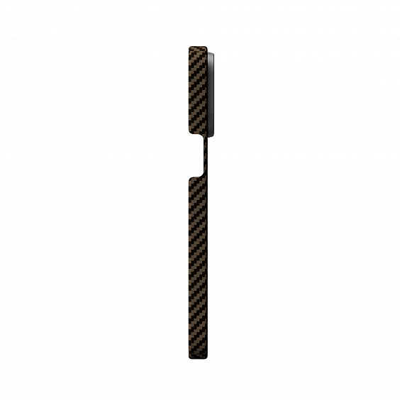 Чехол Magssory для iPhone 15 Pro Max, Кевлар (арамид), шоколадный (Chocolate)