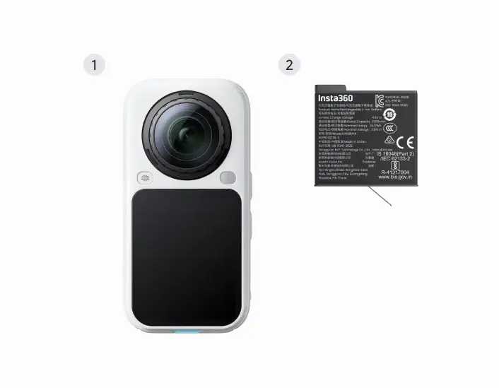 Экшн-камера Insta360 X6, Белая (Arctic White)