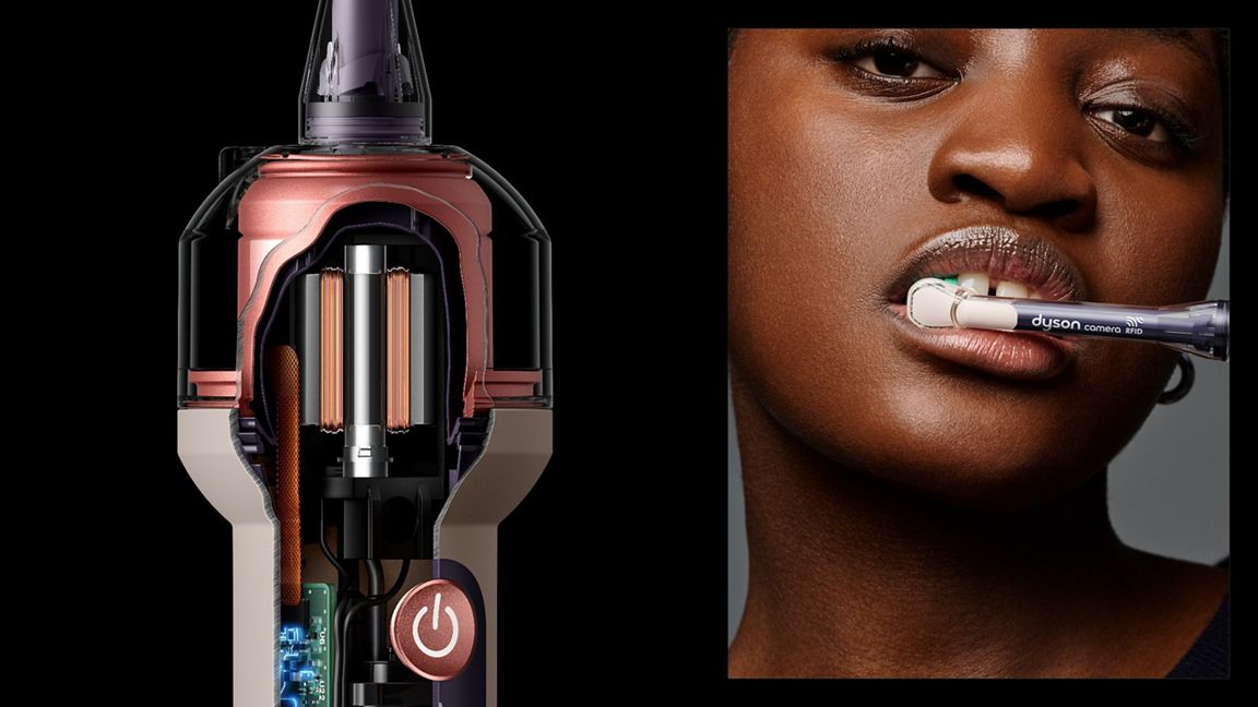 Электрическая зубная щётка Dyson CameraJet, Керамический ультра-синий (Ceramic Ultra Blue)