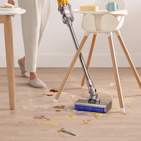 Вертикальный пылесос Dyson V12s Detect Slim Submarine, Жёлтый/Никель (Yellow/Nickel)