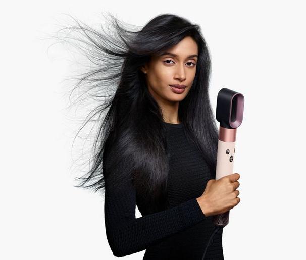 Стайлер Dyson HS08 Airwrap i.d. для прямых и волнистых (Straight+Wavy), Янтарный шелк (Amber Silk) (переходник в подарок)