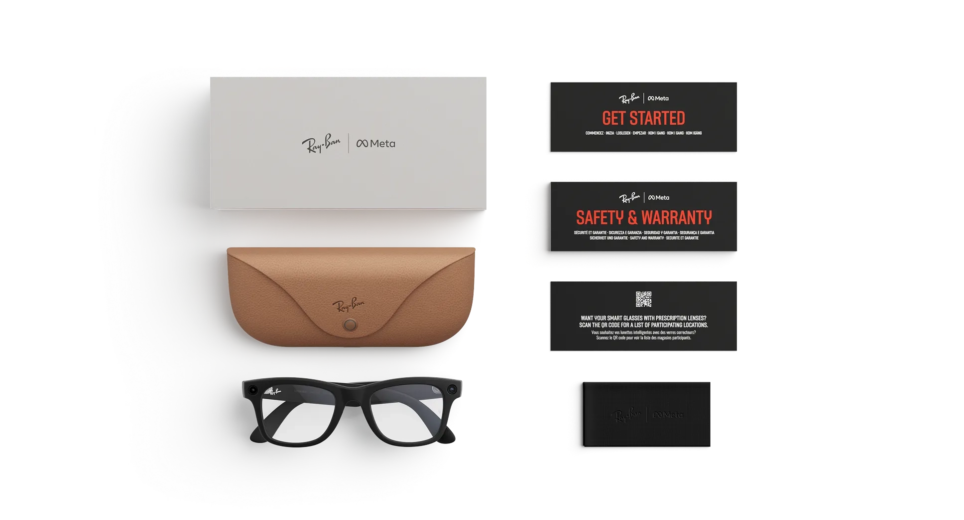 Умные очки Ray-Ban Meta Wayfarer RW4012 (Gen 2), Матовый чёрный/ Прозрачный (601/SSB50), 50 (M)