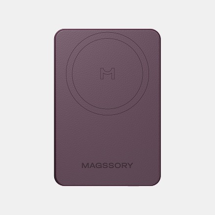 Беспроводной внешний аккумулятор Magssory Grace 5K Signature Edition, с магнитами, с поддержкой Qi2, Бургунди (Burgundy)