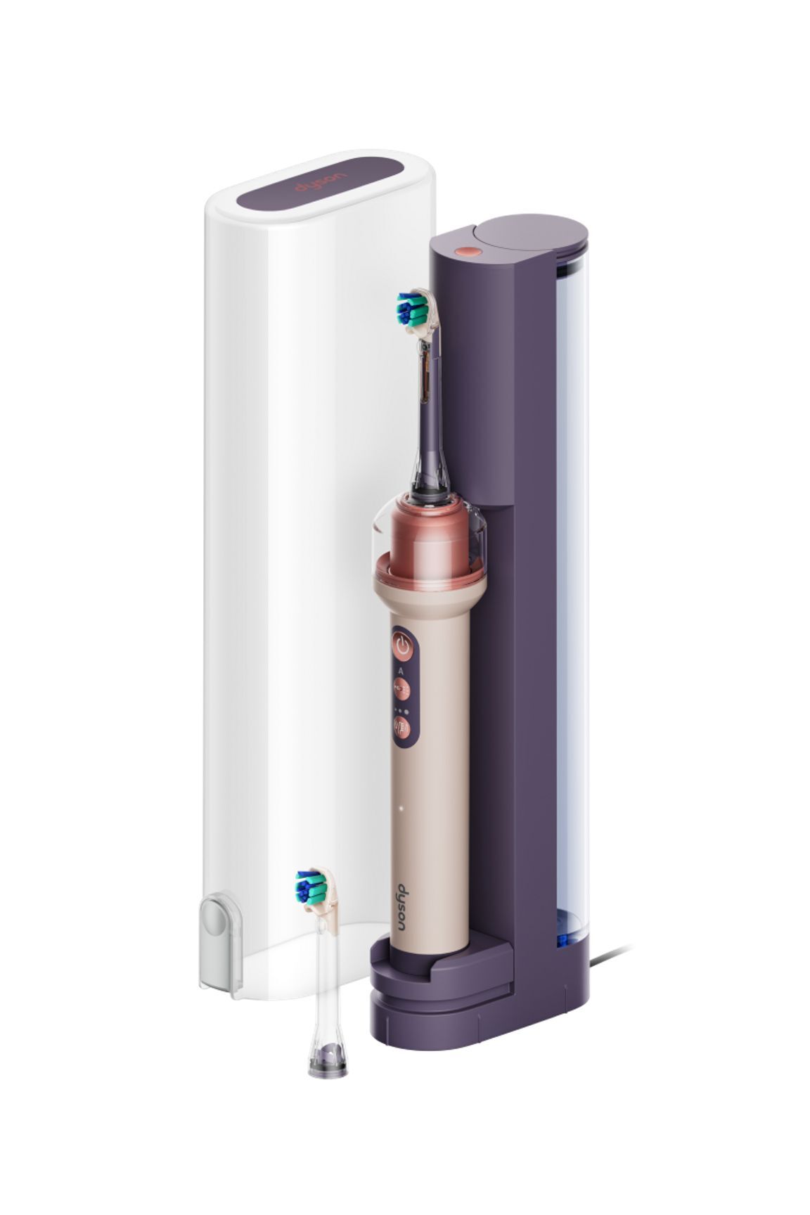 Электрическая зубная щётка Dyson CameraJet, Керамический розовый (Ceramic Pink) (Прозрачный чехол)