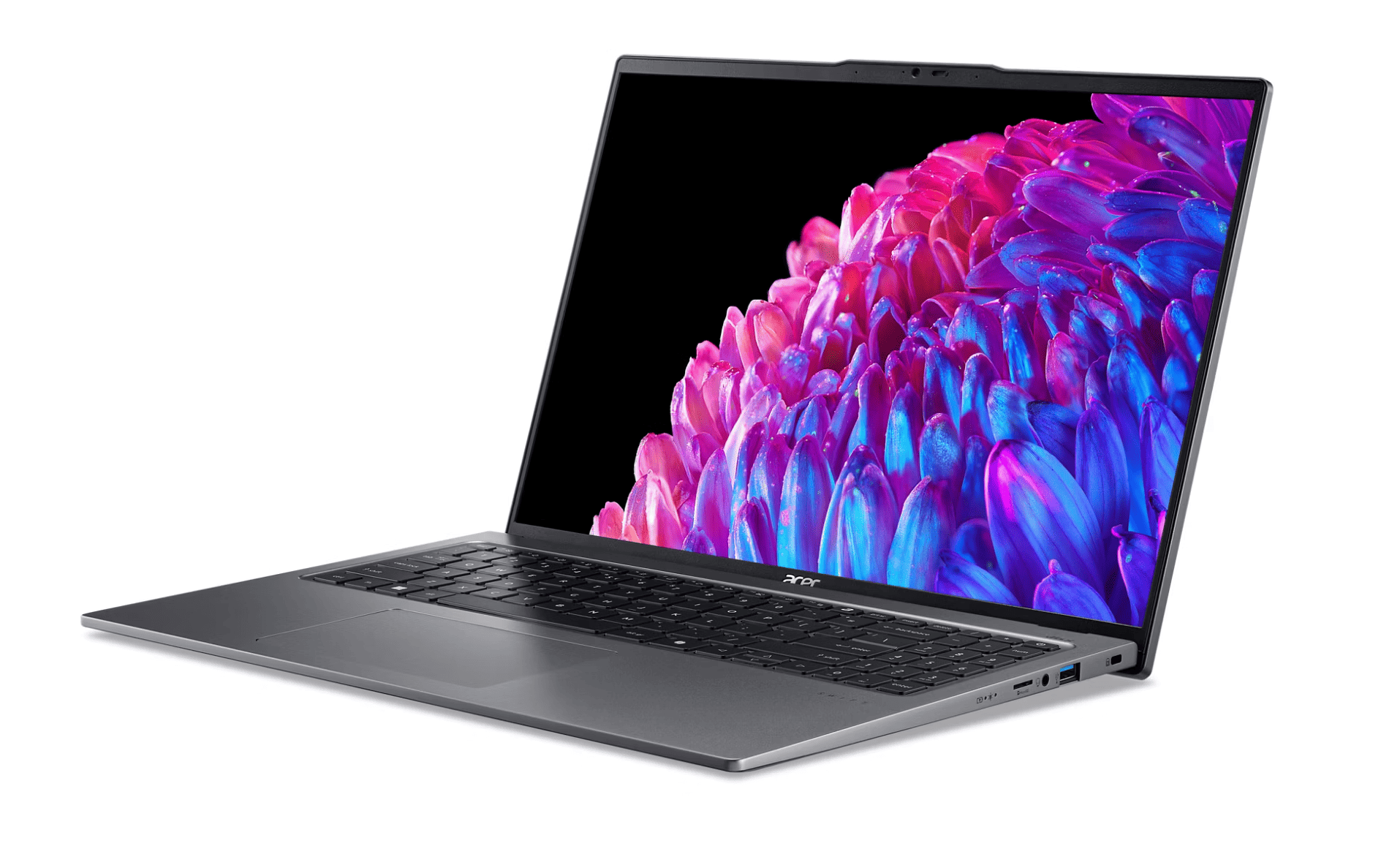 Ноутбук Acer Swift Go 16 (Ultra 5, 8 ГБ, 512 ГБ, OLED, Win 11) Серый