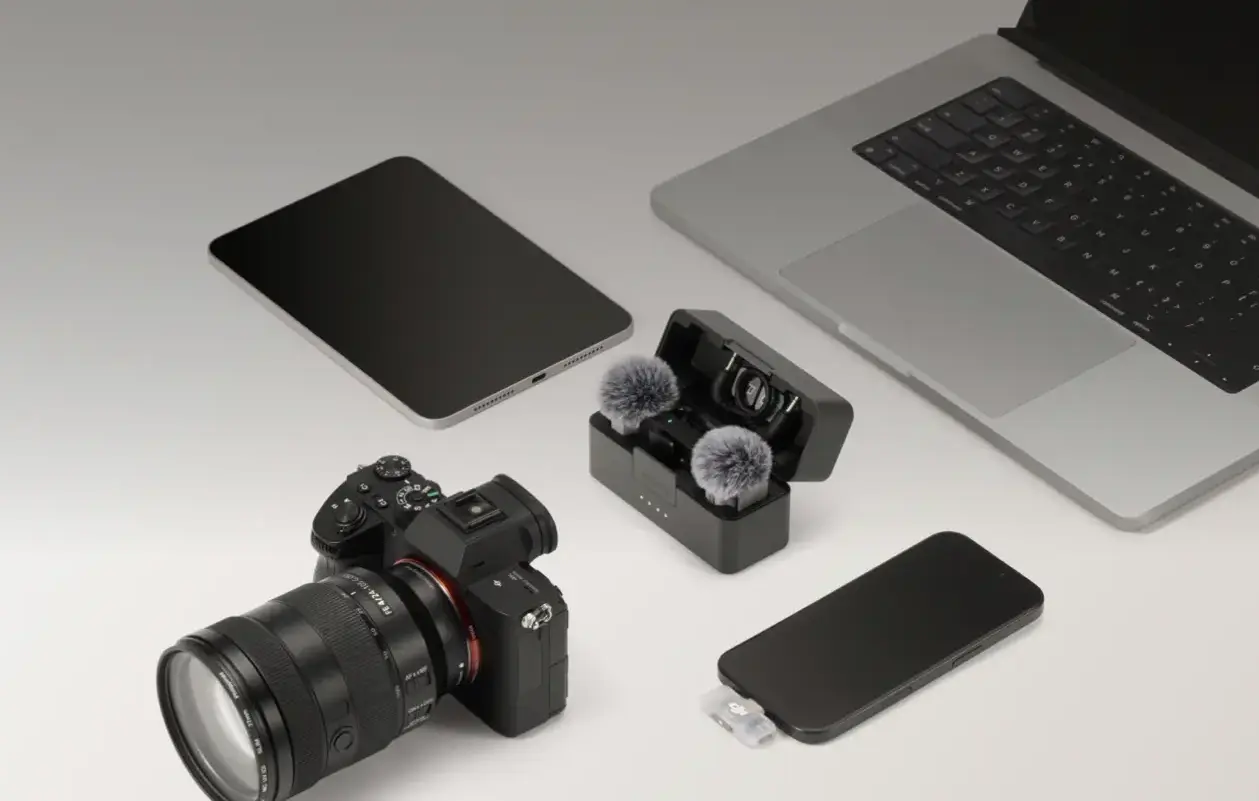 Петличный микрофон DJI Mic Mini 2S (2 TX + 1 RX + Зарядной кейс) + Mobile RX 