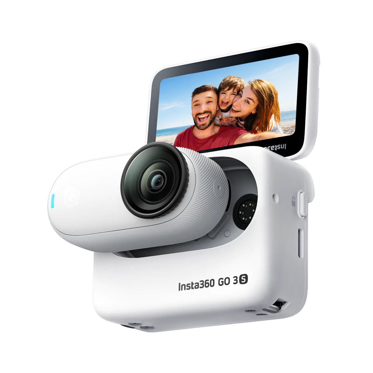 Экшн-камера Insta360 GO 3S 128gb, Белая (Arctic White)