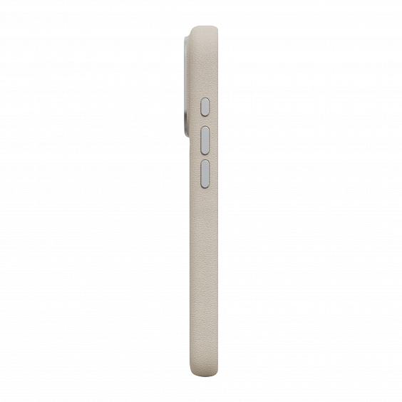 Чехол Magssory Eco Leather для iPhone 17 Pro, экокожа, бежевый (Ivory)