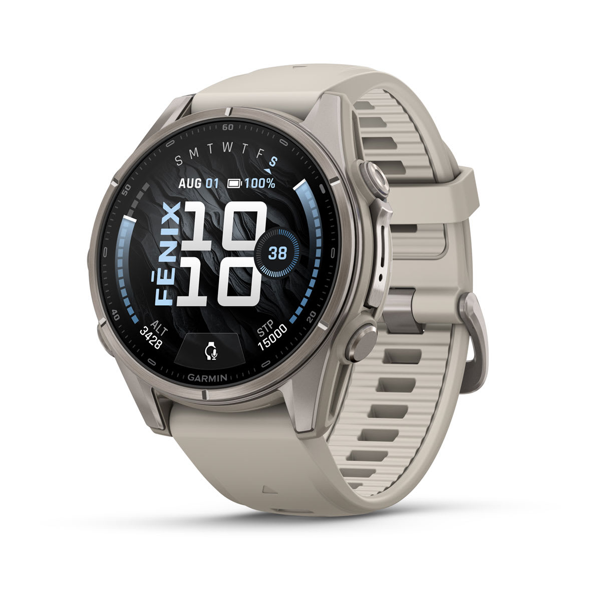 Спортивные часы Garmin fenix 9, 43 мм, Титан, цвет: туманно-серый (Fog Grey)
