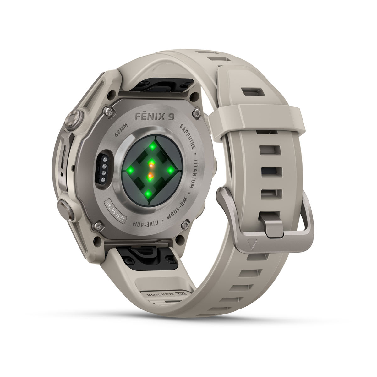 Спортивные часы Garmin fenix 9, 43 мм, Титан, цвет: туманно-серый (Fog Grey)