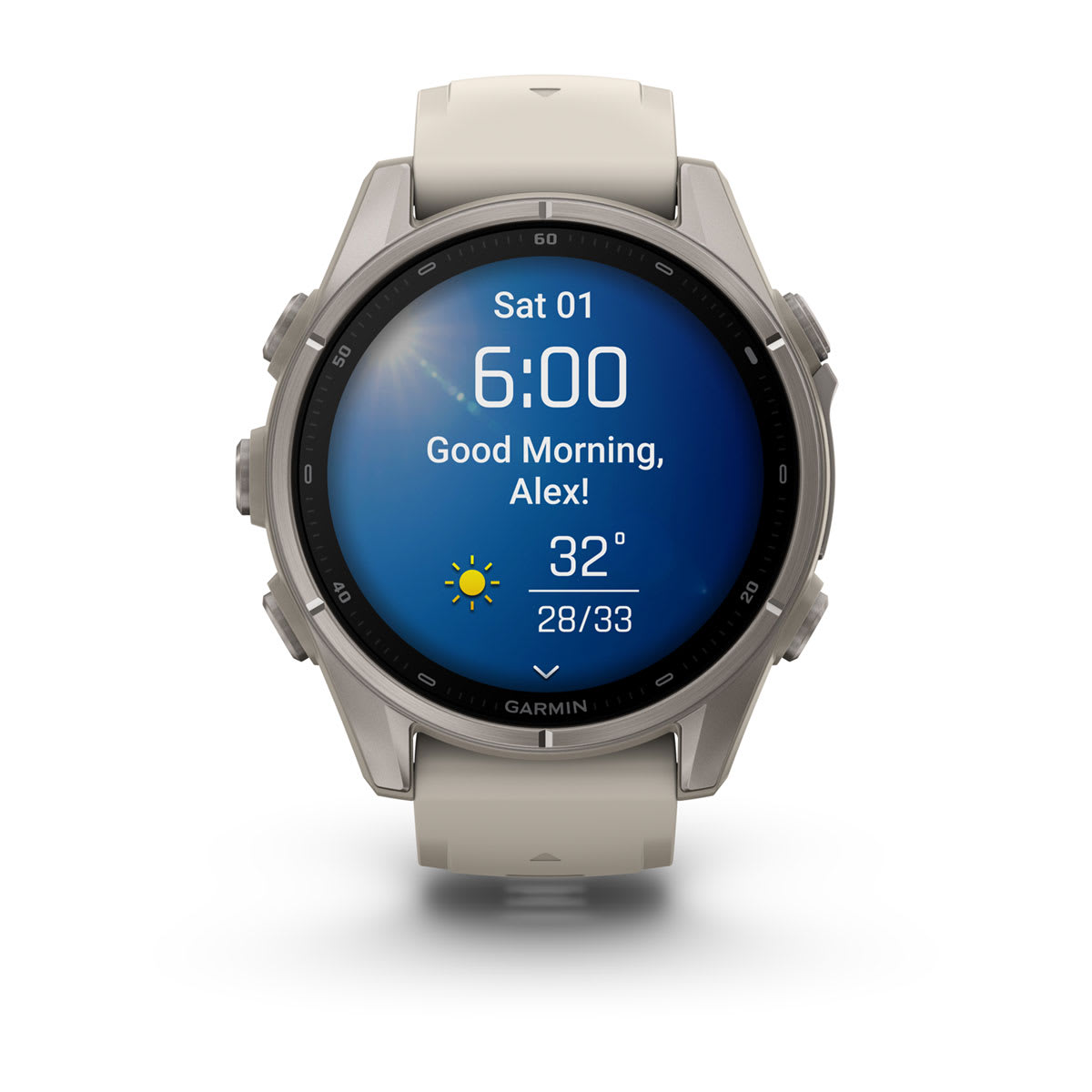 Спортивные часы Garmin fenix 9, 43 мм, Титан, цвет: туманно-серый (Fog Grey)