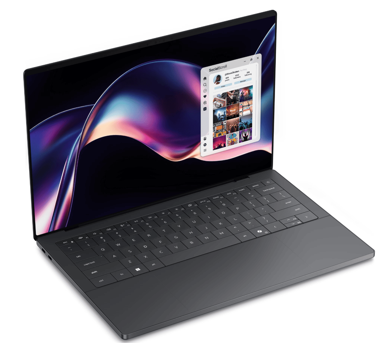 Ноутбук Dell XPS 14 (Ultra 7, 16 ГБ, 512 ГБ, 2K 120 Гц, Win 11) Графитовый