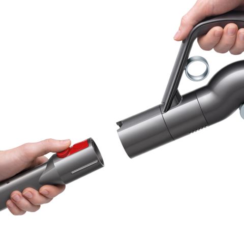 Проводной Пылесос Dyson Cinetic Big Ball Absolute 2, Серый/Красный (Nickel/Red)