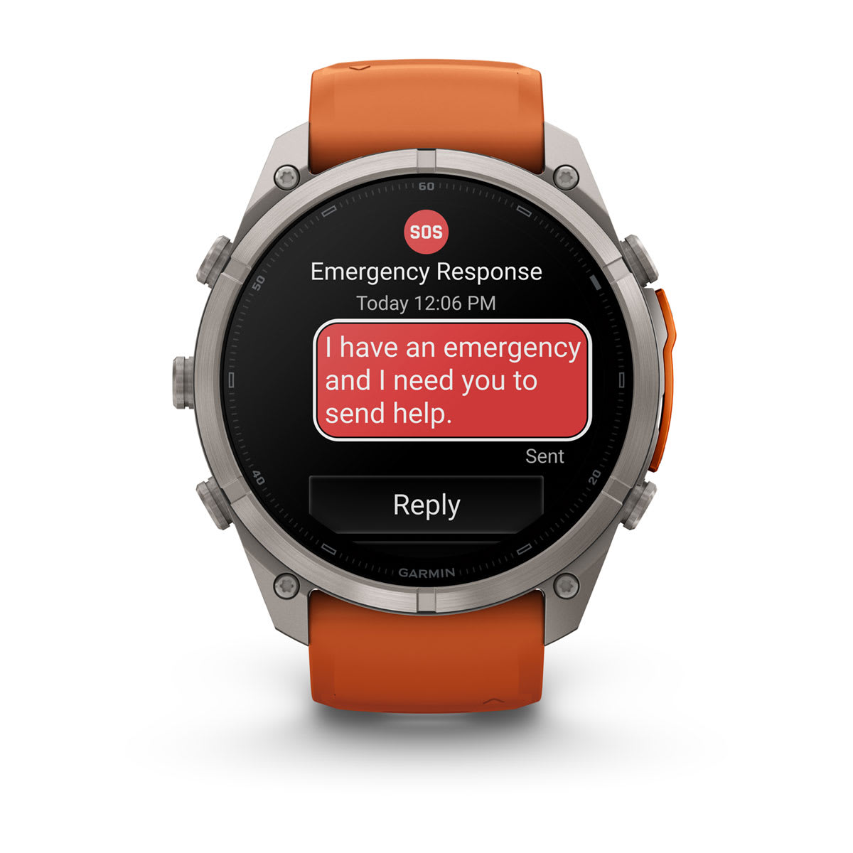 Спортивные часы Garmin fenix 9 Pro inReach, 51 мм, LTE, Титан, цвет: осенний оранжевый / искристый оранжевый (Autumn Orange/Spark Orange)