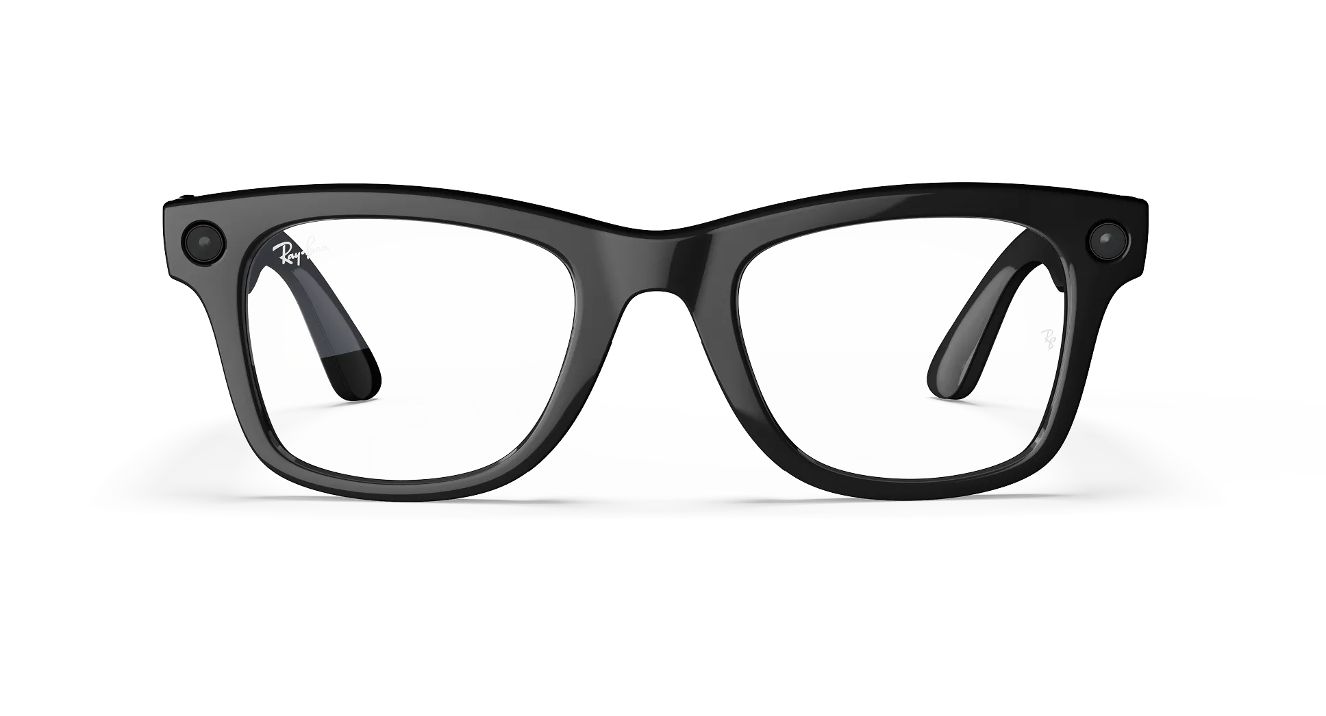 Умные очки Ray-Ban Meta Wayfarer RW4008 (Gen 1), Глянцевый чёрный / Прозрачный (601/SB53), 53 (L)