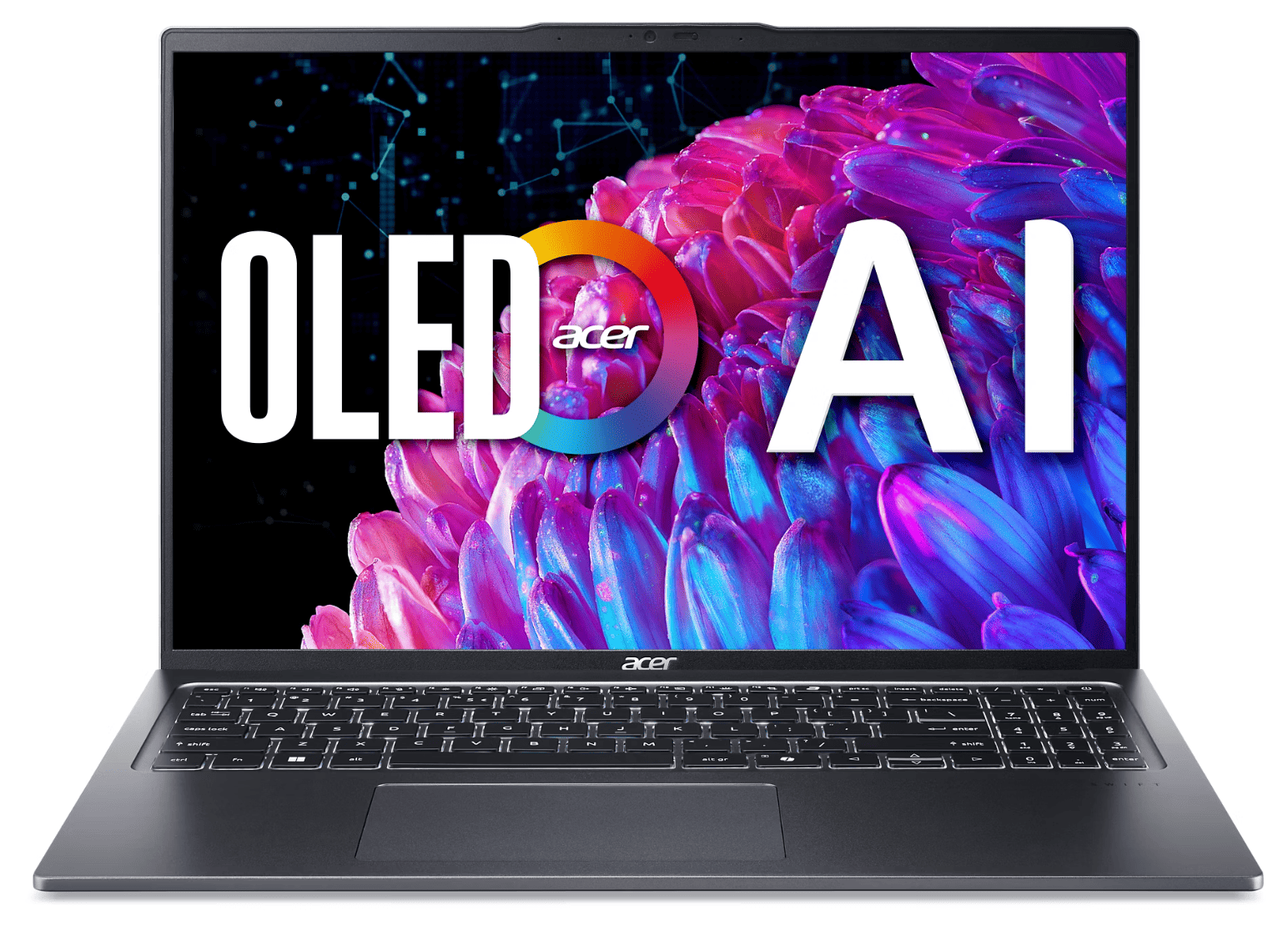 Ноутбук Acer Swift Go 16 (Ultra 5, 8 ГБ, 512 ГБ, OLED, Win 11) Серый