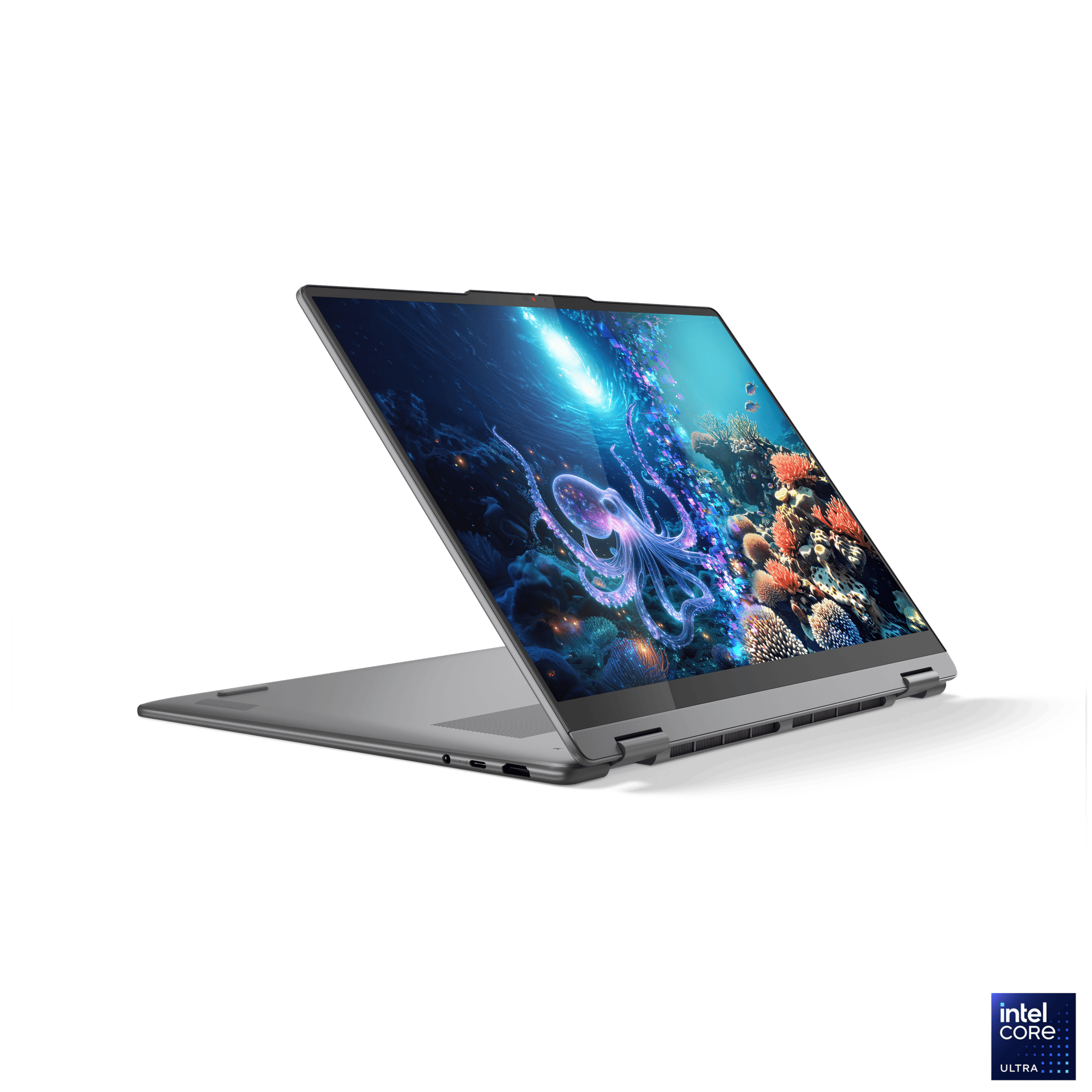 Ноутбук Lenovo Yoga 7i 2-in-1 Aura Edition (Ultra 7, 24 ГБ, 1 ТБ, OLED сенсорный, Win 11 Pro) Серый