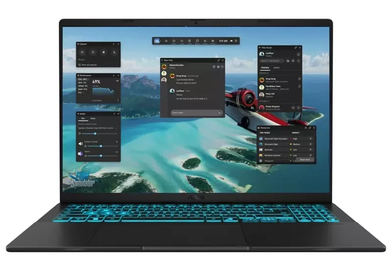 Игровой ноутбук ASUS V16 (Core 7, 32 ГБ, 1 ТБ, RTX 5060, 144 Гц, Win 11) Черный