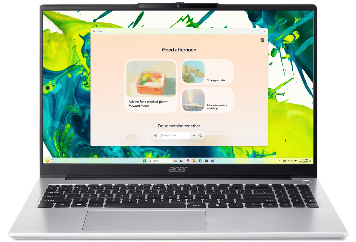 Ноутбук Acer Aspire Lite 15 (Ryzen 7, 16 ГБ, 512 ГБ, FHD, Win 11) Серебристый