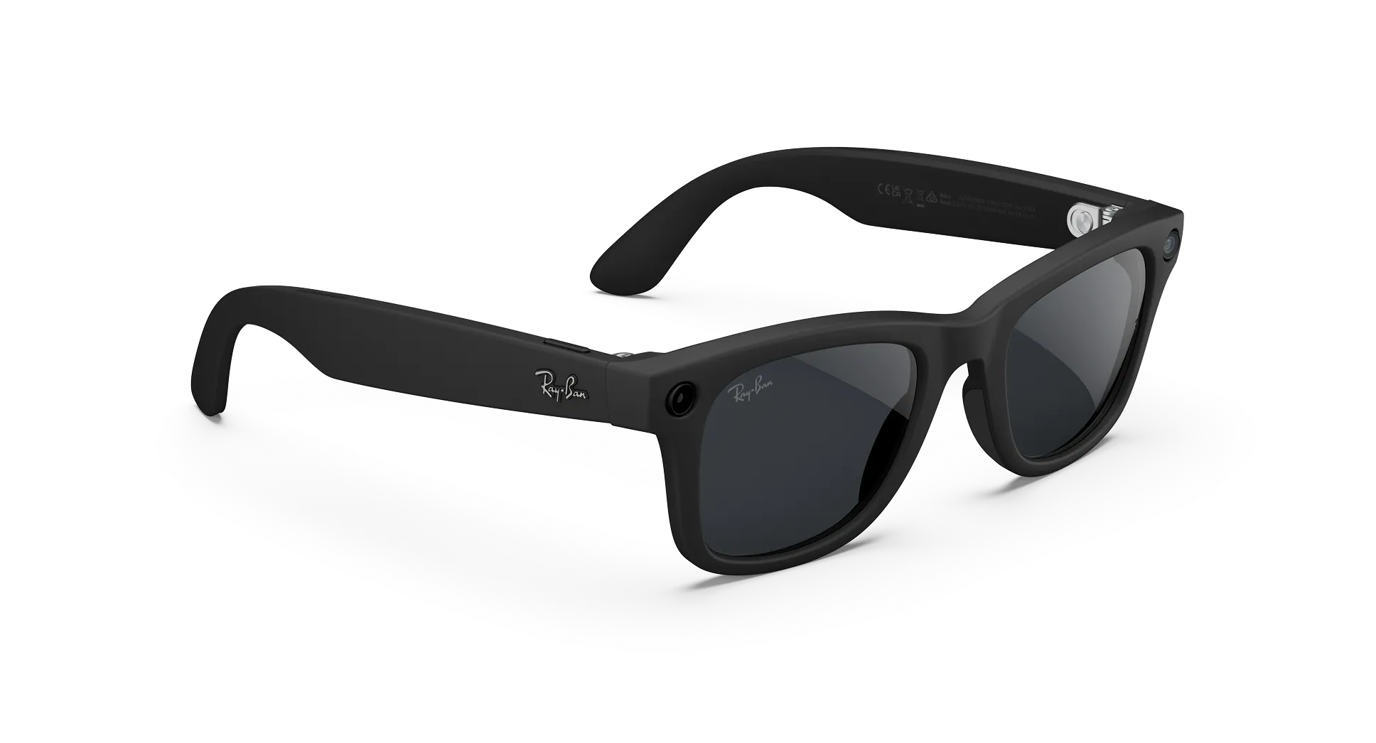 Умные очки Ray-Ban Meta Wayfarer RW4012 (Gen 2), Матовый чёрный/ Tranz Серый (6628/S1Z53), 53 (L)