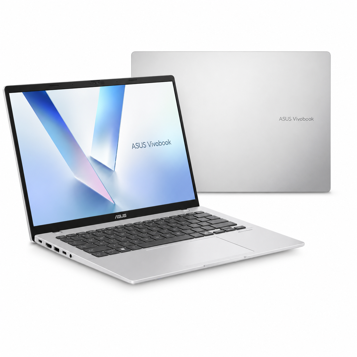 Ноутбук ASUS Vivobook 14 (Ryzen AI 5, 16 ГБ, 512 ГБ, WUXGA, Win 11) Серебристый