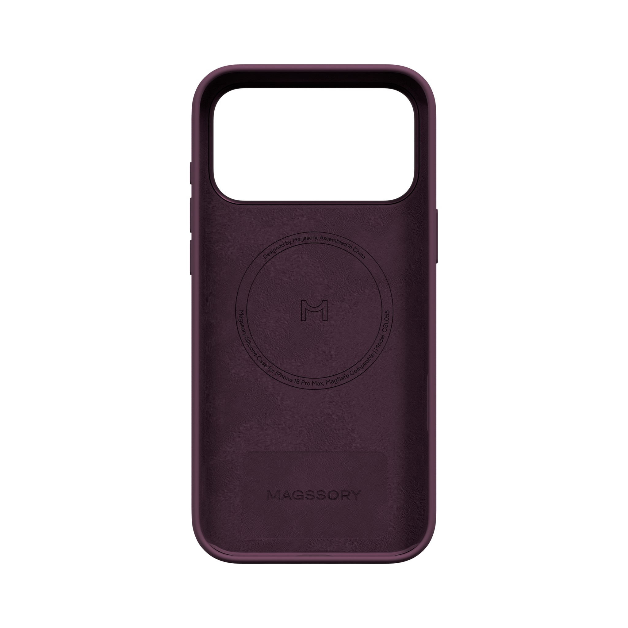 Чехол Magssory для iPhone 18 Pro Max, силикон, Бургунди (Burgundy)