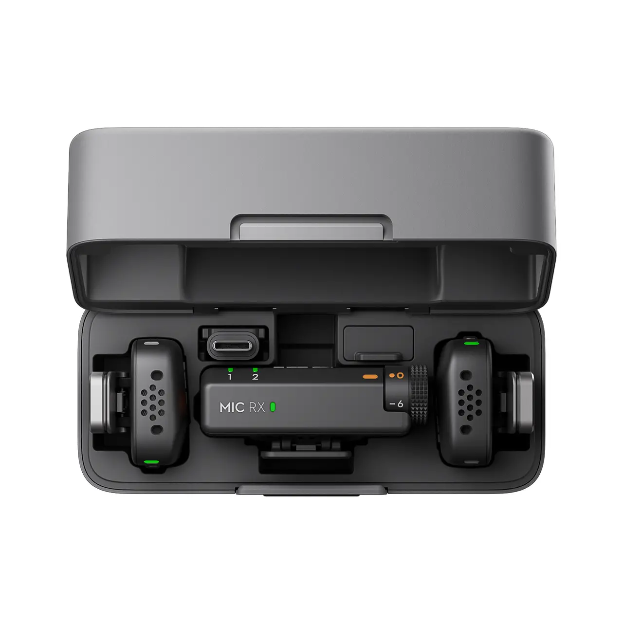 Петличный микрофон DJI Mic Mini (2 TX + 1 RX + Зарядной кейс) + Адаптер iPhone (Lightning)