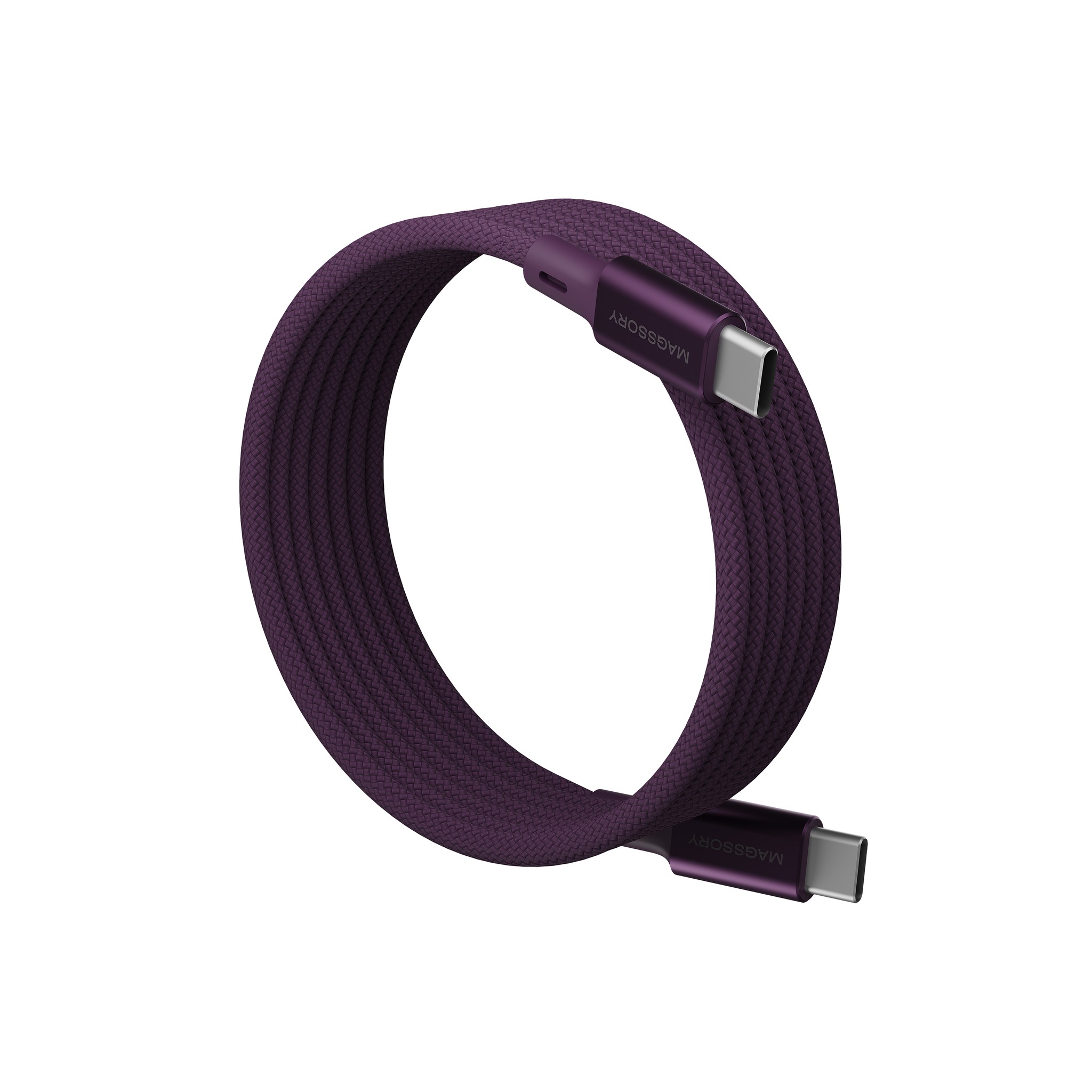 Магнитный Кабель Magssory 60W USB-C, 1,2 м, Бургунди 
