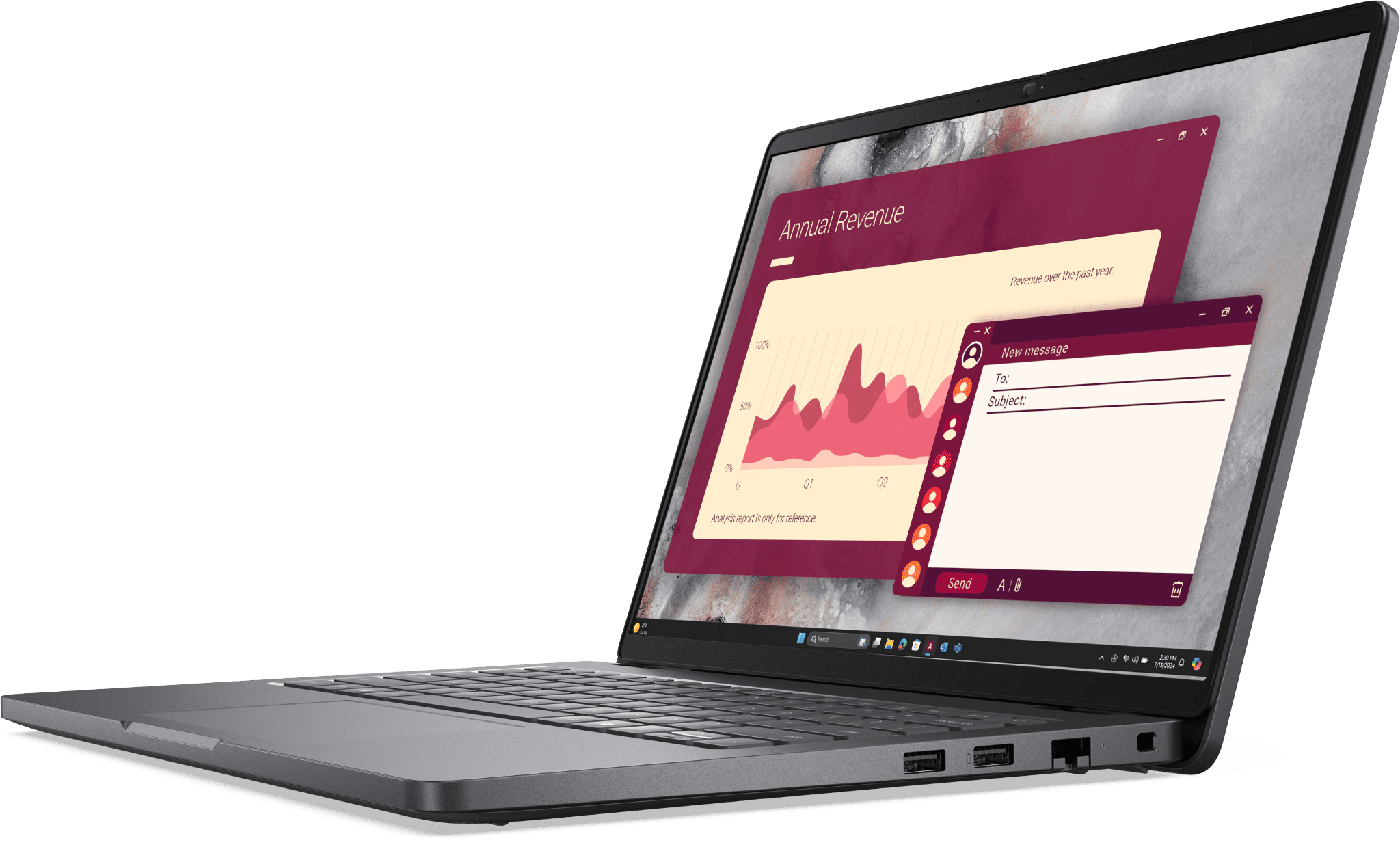 Ноутбук Dell Pro 14 (Intel Ultra 5, 16 ГБ, 512 ГБ, Full HD, Win 11) Серый